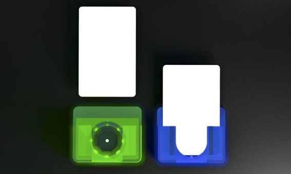 Beleuchteter RFID‑Kartenhalter mit integrierter Statusanzeige