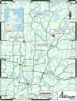 Abcourt durchteuft bei Bohrungen auf seinem Konzessionsgebiet Flordin in der östlichen Erweiterung des Abtragungsgebiets Cartwright 1,7 g/t Gold auf 12 Metern, einschließlich 1 Meter mit 15,2 g/t Gold