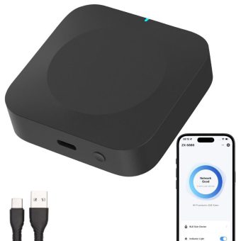 Luminea Home Control Dualband-WLAN-Gateway mit Bluetooth-Mesh, bis 300 m Reichweite