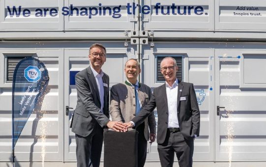 TÜV SÜD eröffnet neues Wasserstoff-Prüflabor in Garching