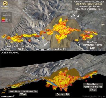 Mineralressourcenschätzung 2026 für das Projekt Fondaway Canyon in Nevada von Getchell Gold Corp. verzeichnet ein deutliches Wachstum