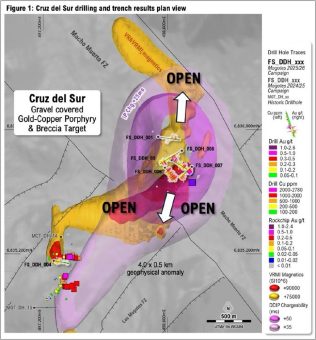 Update zu Vicuña: Erste Bohrungen entdecken großflächiges, oberflächennahes Gold-Kupfer-System