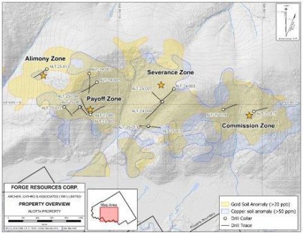 Forge Resources definiert im Projekt Alotta Porphyrmineralisierung aus der späten Kreidezeit