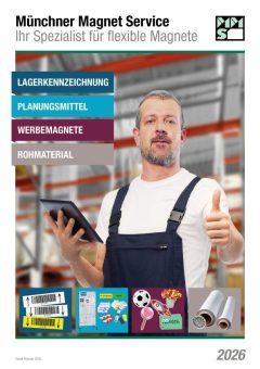 Flexible Magnete, magnetische Lagerkennzeichnung, Werbemagnete, Rohmaterial und mehr: Bei MMS gibt es kaum etwas, was es nicht gibt.