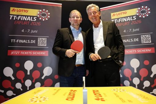 Engagement ausgebaut: Hauptsponsor LOTTO Thüringen wird Namensgeber der „LOTTO Thüringen TT-Finals Erfurt 2026“