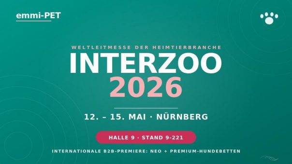 emmi-PET auf der Interzoo 2026: Internationale B2B-Premiere der NEO und Premium-Hundebetten-Linie