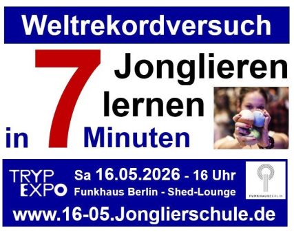 200 Teilnmehmer. Drei Bälle. Sieben Minuten. Ein Weltrekordversuch mitten in Berlin. Am Samstag, 16.Mai