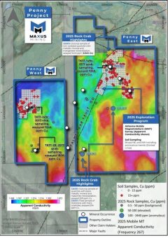 Maxus Mining erwirbt 100%ige Beteiligung am Kupferprojekt Penny in British Columbia