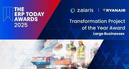 Zalaris und Ryanair gewinnen den ERP Today Transformation Project of the Year Award für Großunternehmen