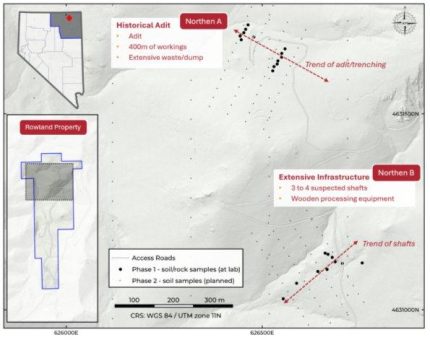 Western Star Resources schließt Phase-1-Exploration in der Wolframkonzession Rowland ab und bestätigt drei Zonen mit ausgedehnten historischen Wolframabbaustätten