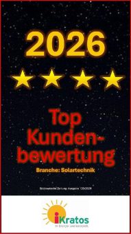 Ausgezeichnete Solartechnik