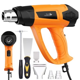 Royal Gardineer Heißluftpistolen-Kit, Temperaturregelung 60 – 600 °C, bis 500 l/Min