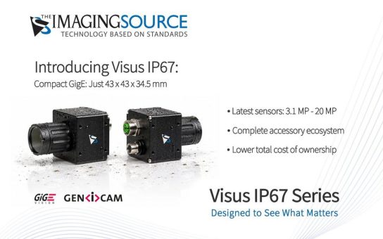 The Imaging Source erweitert Visus-Serie um neue IP67-GigE-Industriekameras