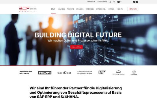 BDF EXPERTS startet neue Website