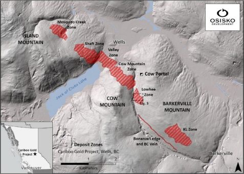 Osisko Development schließt 13.000-Meter-Infill-Bohrprogramm im Cariboo-Gold-Projekt ab und gibt ein Update zu den laufenden Untertagebohrungen in Lowhee