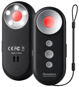 Semptec 4in1-Akku-Sicherheits-Alarm mit IR-Kamera-Erkennung & Vibrationsalarm