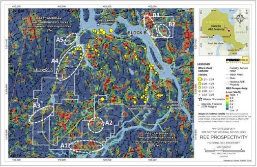 Powermax Minerals ermittelt vorrangige Seltenerdmetallziele auf dem REE-Projekt Hopkins in Ontario