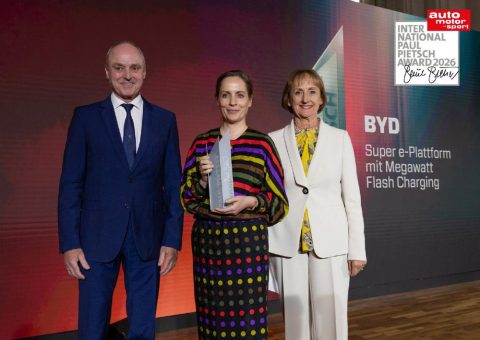 BYD gewinnt den International Paul Pietsch Award mit innovativem Ladekonzept „Flash-Charging“