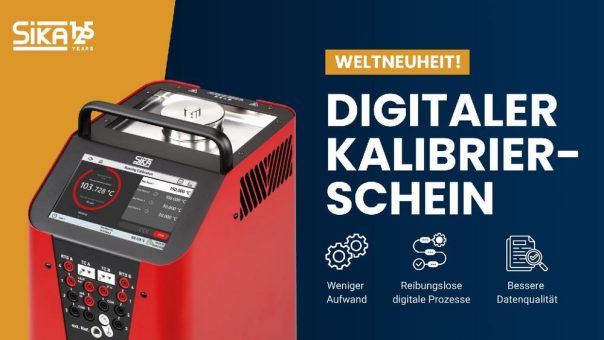 SIKA macht Kalibrierdaten digital nutzbar: Digitaler Kalibrierschein für TP Premium Temperaturkalibratoren verfügbar