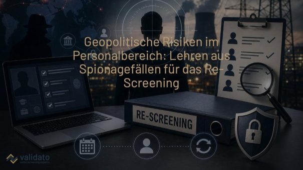 Geopolitische Risiken im Personalbereich: Was KRITIS-Unternehmen aus aktuellen Spionagefällen für Re-Screening lernen müssen
