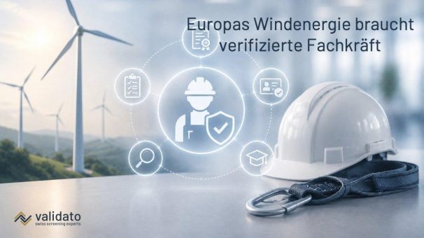 Validato zum Global Wind Day: Europas Windenergie braucht verifizierte Fachkräfte