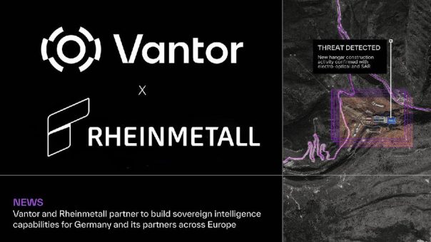 Vantor und Rheinmetall schließen Partnerschaft zum Aufbau souveräner Informations- und Analysefähigkeiten für Deutschland