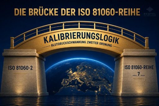 Die Brücke der ISO 81060-Reihe: Wie die Blutdruckschwankung zweiter Ordnung Referenzwerte mit Verlaufsdaten verbindet.