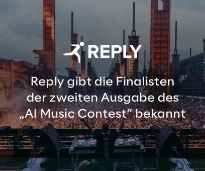 Reply gibt die Finalisten der zweiten Ausgabe des „AI Music Contest“ bekannt – internationaler Wettbewerb verbindet KI und Live-Performance