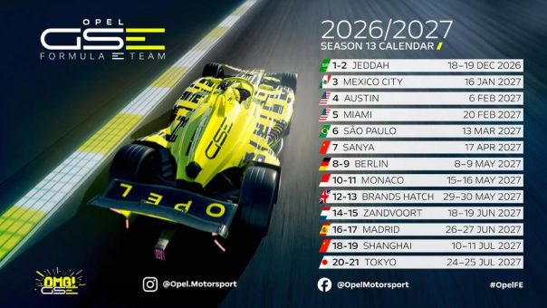 Auf Welttournee: Formel E und Opel GSE Formula E Team mit Stationen in erfolgreichen Opel-Märkten