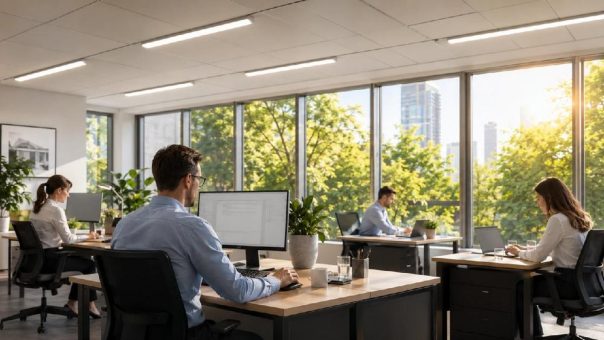 Bürobeleuchtung bei Hitze: Warum Unternehmen nicht nur über Klima sprechen sollten