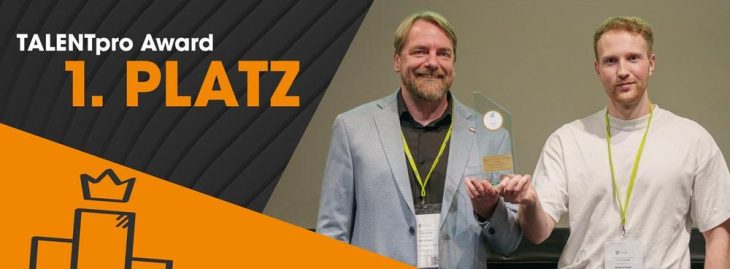 Piening Personal belegt Platz 1 beim TALENTpro Award