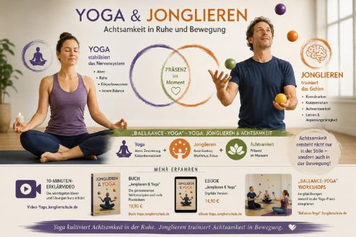 Jonglieren und Yoga: Warum fliegende Bälle ein überraschend wirksames Achtsamkeitstraining sein können