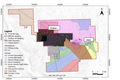 Nicola Mining stellt ein Update zu den Explorationsarbeiten bereit und bestätigt erfolgreich ein neues Porphyrziel auf seinem Kupferprojekt New Craigmont