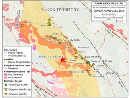 Forge Resources identifiziert Porphyrsystem in der Zone Commission auf dem Projekt Alotta im Yukon