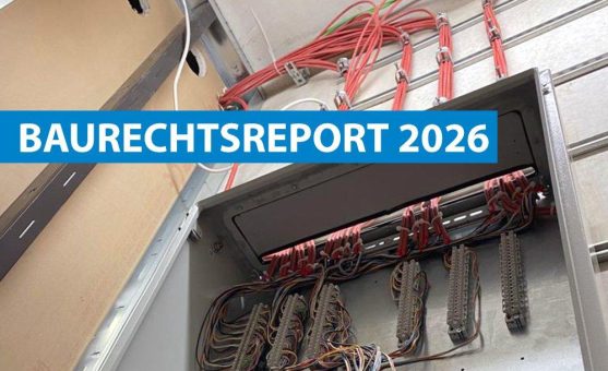 Baurechtsreport 2026 – Gebäudetechnik auf negativem Rekordniveau