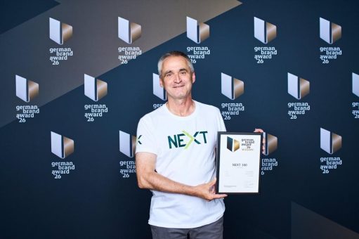 NEXT 380 gewinnt nun auch German Brand Award 2026