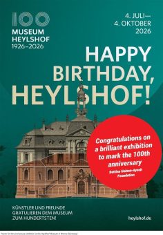 Happy Birthday, Heylshof! Warmest congratulations on your 100th birthday