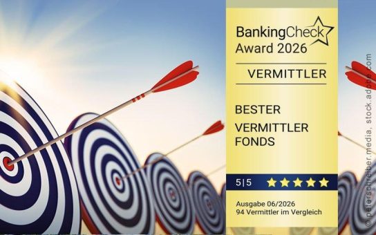 Neunter Erfolg in Folge – AVL Finanzvermittlung mit BankingCheck Award in der Kategorie „Vermittler | Fonds“ ausgezeichnet