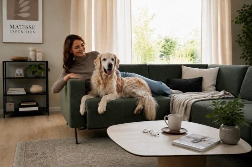 Wohnen mit Hund und Katze: So finden Sie die richtigen haustierfreundlichen Möbel