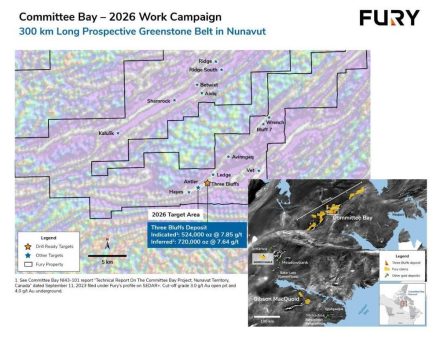 Fury beginnt mit dem Bohrprogramm 2026 in  Committee Bay in Nunavut