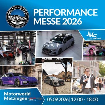 Performance Messe geht in die nächste Runde: Part VII am 05.09.2026 in Metzingen