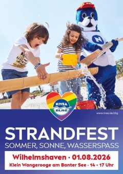 Wilhelmshaven: Macht euch sommersicher! DLRG/NIVEA- Strandfest am Freibad Klein Wangerooge