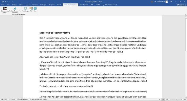 Duden-Silbentrennservice von EPC macht Texte leichter verständlich – jetzt auch für Word-Dokumente