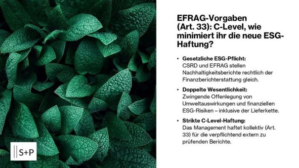 CSRD-Haftung: Welcher C-Level setzt die EFRAG-ESG-Pflichten wirklich haftungsrisikofrei um?
