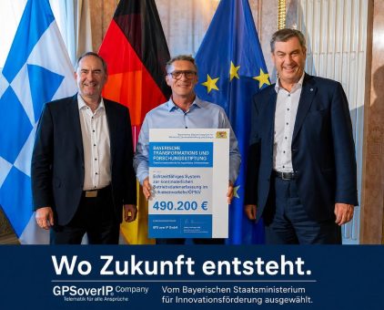 Wo Zukunft entsteht – GPSoverIP erhält Förderbescheid vom Freistaat Bayern