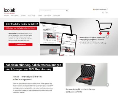 Neuer Online-Shop von icotek
