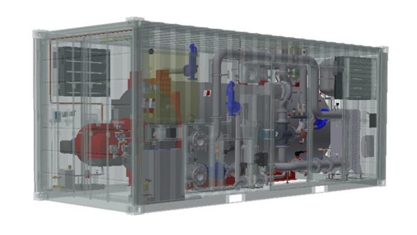 Sonderanlagenbau von ENERENT: 2,5 MW ausgefeilte Heiztechnik auf engstem Raum