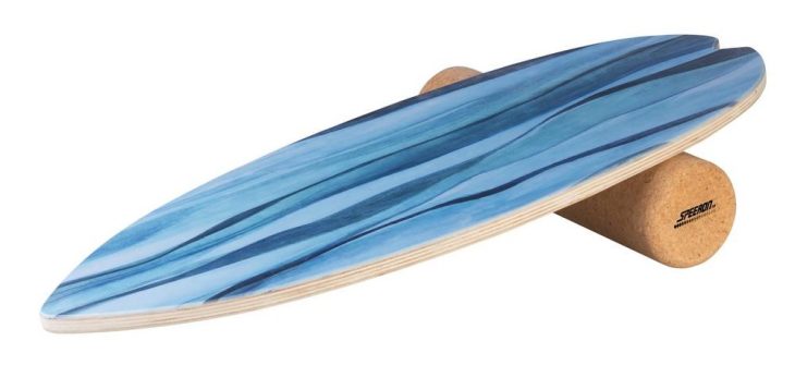 Speeron Surf-Balance-Board aus Holz mit Rolle, für Koordinationstraining