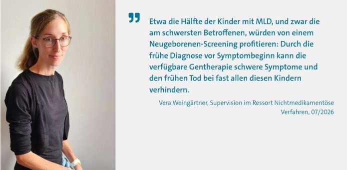 Neugeborenen-Screening auf metachromatische Leukodystrophie (MLD): Deutliche Vorteile für betroffene Kinder