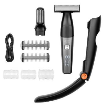 Sichler Men’s Care Elektrischer Akku-Körper-Rasierer und -Haartrimmer ER-80 mit Kammaufsätzen